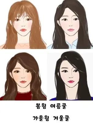 퍼스널 컬러 자가진단 쿨톤웜톤 테스트
