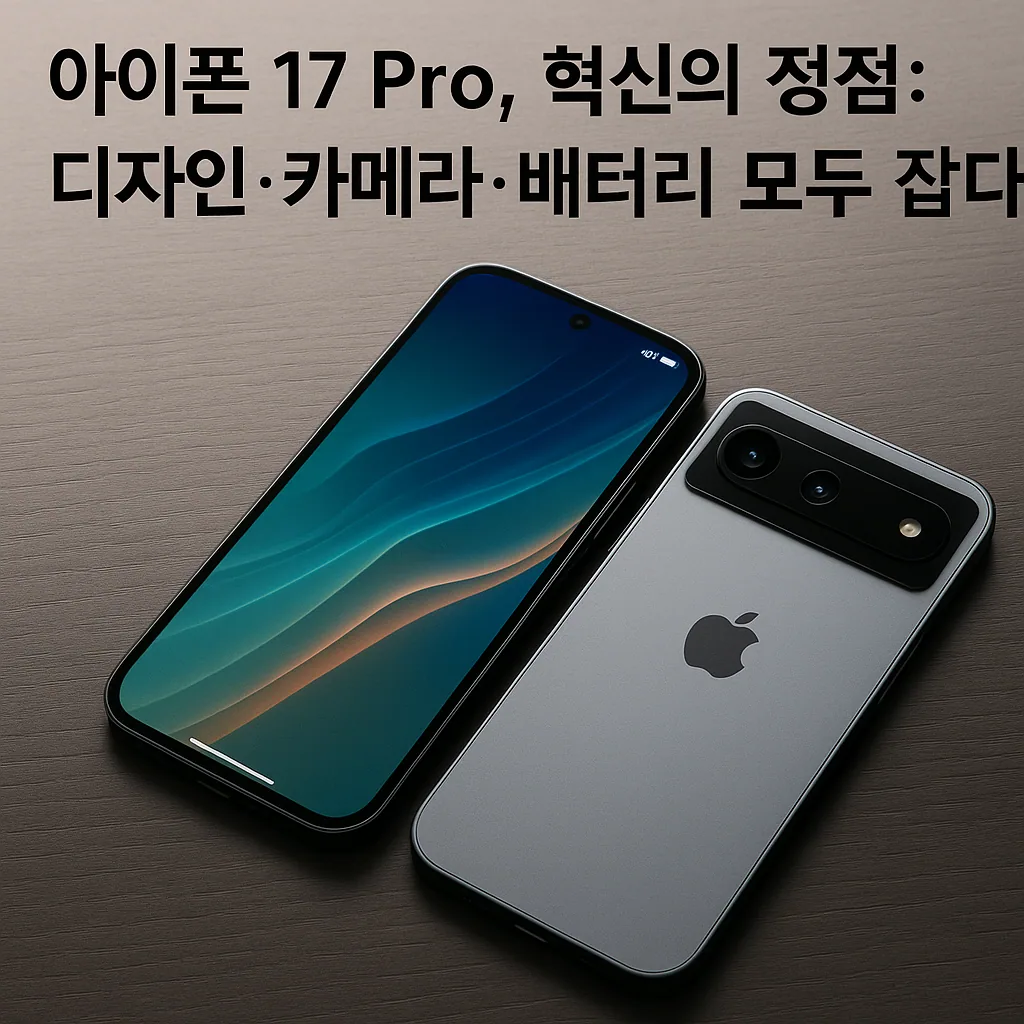 아이폰 17 Pro 일상 사용기｜디자인·성능·카메라 분석 대표 이미지