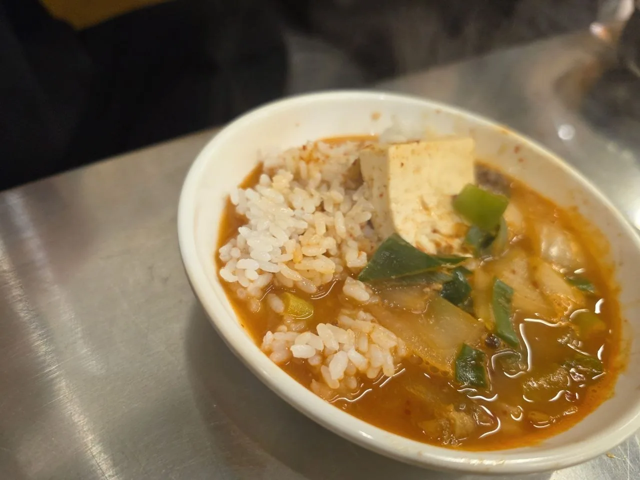 백양식당 전골과 밥