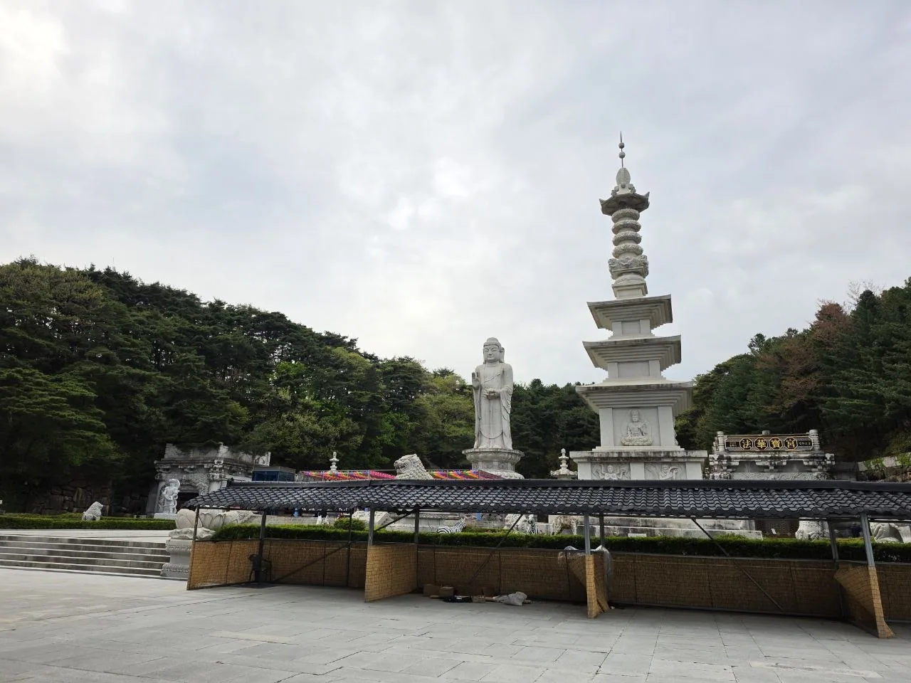 팔공산 약사여래 통일대불 광장에서 본 전체 모습