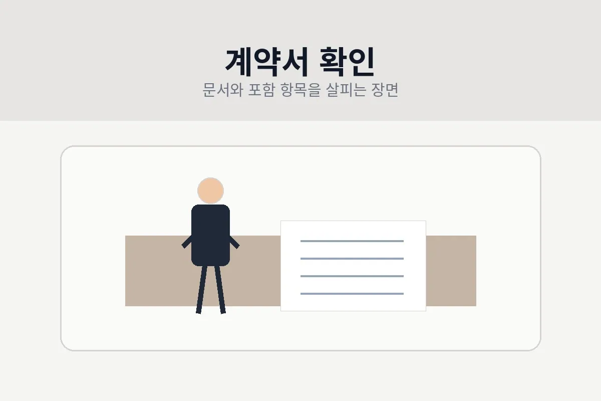 계약서 확인 이미지