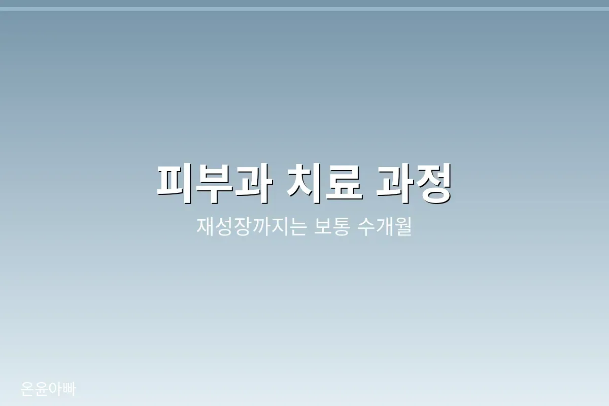 원형탈모 피부과 치료 과정과 재성장 기간을 설명하는 이미지