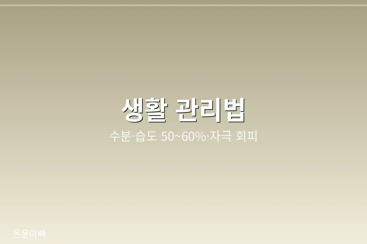 기관지염 회복을 돕는 생활 관리법