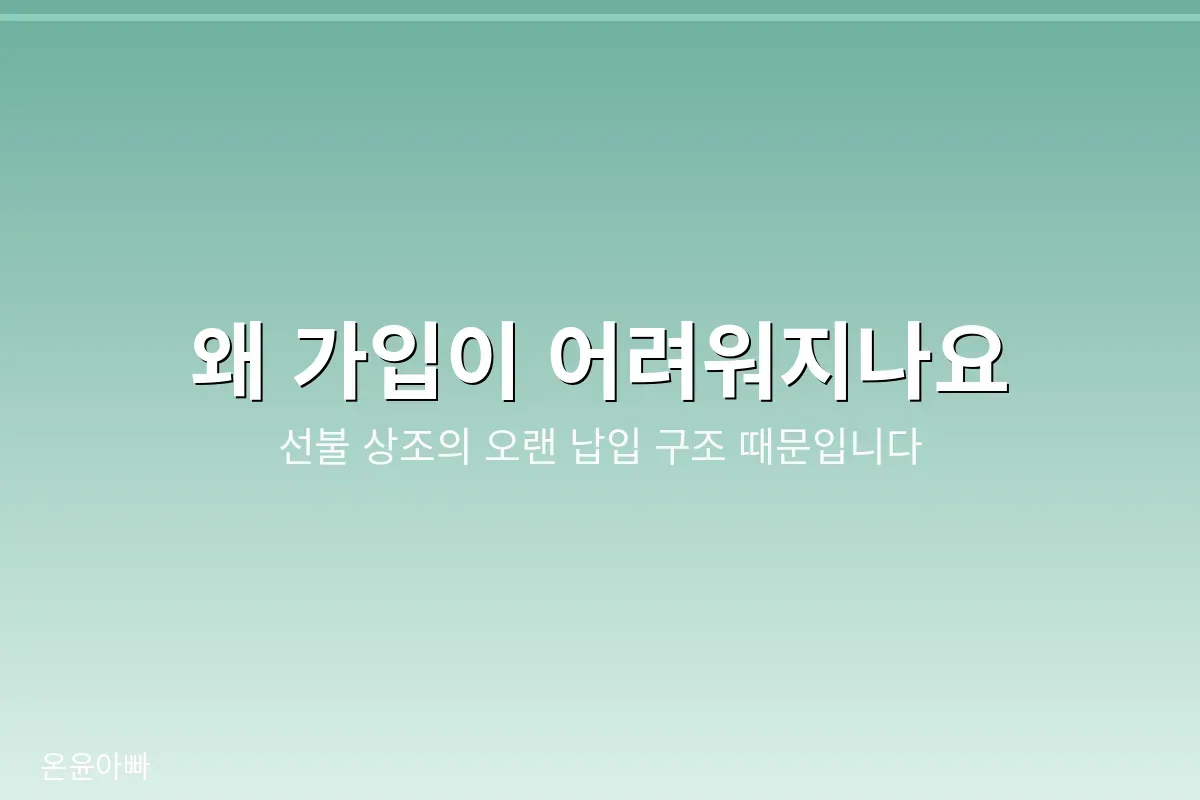 선불 상조 납입 구조
