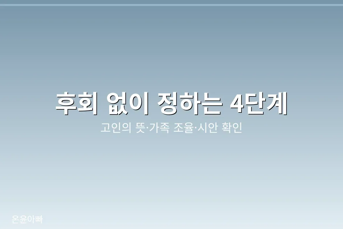 가족이 문구를 논의하는 모습