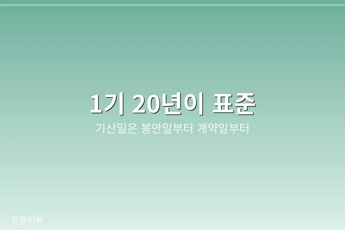 수목장 관리기간