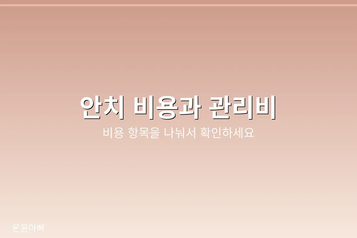 봉안당 비용 구조